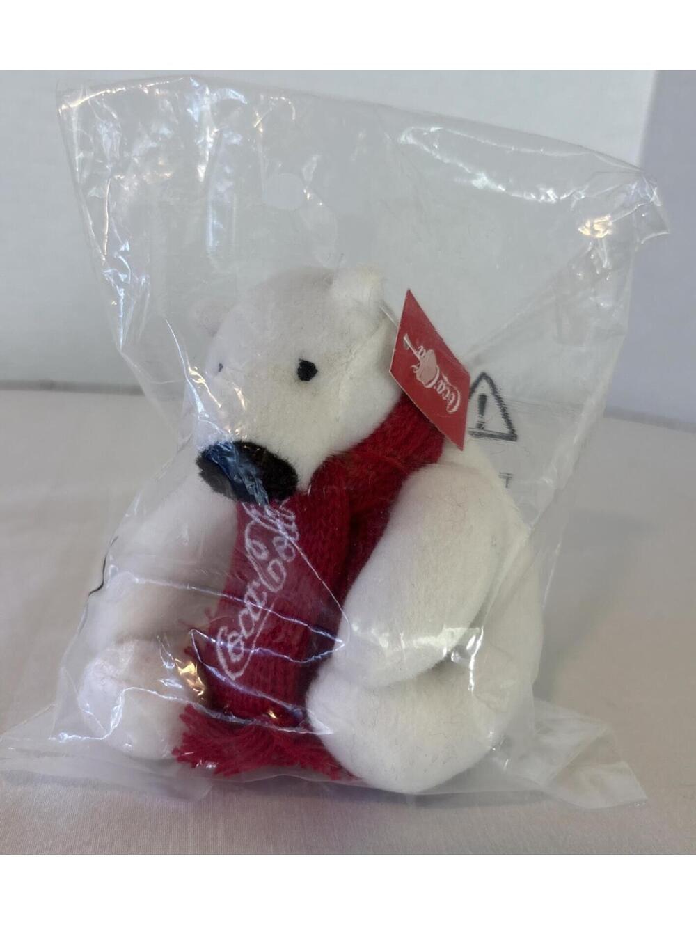Coca Cola Polar Bear Plush 4" New In Bag With Tags 2020 Never Opened